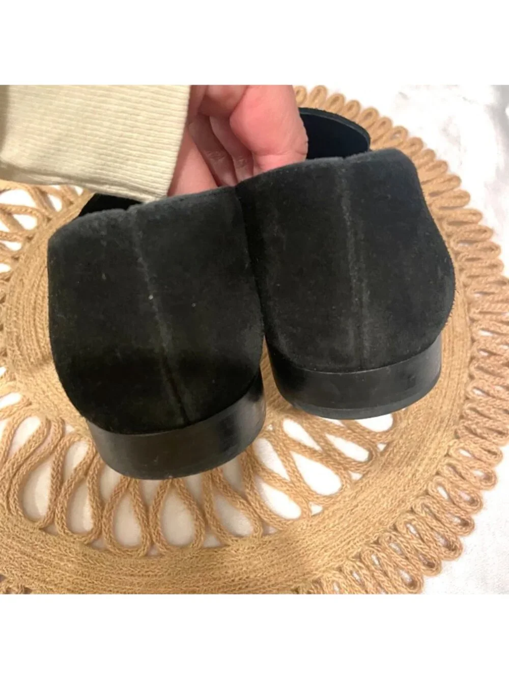 Tory Burch Georgia Loafers in Perfect Black Suede Size 7.5 Old Money Chic